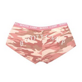 Women's Baby Pink Camouflage Booty Camp Underwear